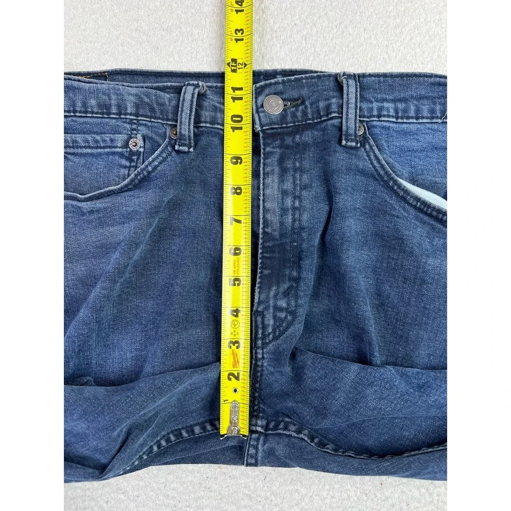 Levis 513 Jeans Mens 36x29 Blue Regular Straight Stretch Denim Medium Wash Pants